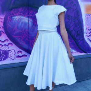 TASHEE JOGGER KNIT MIDI SKIRT